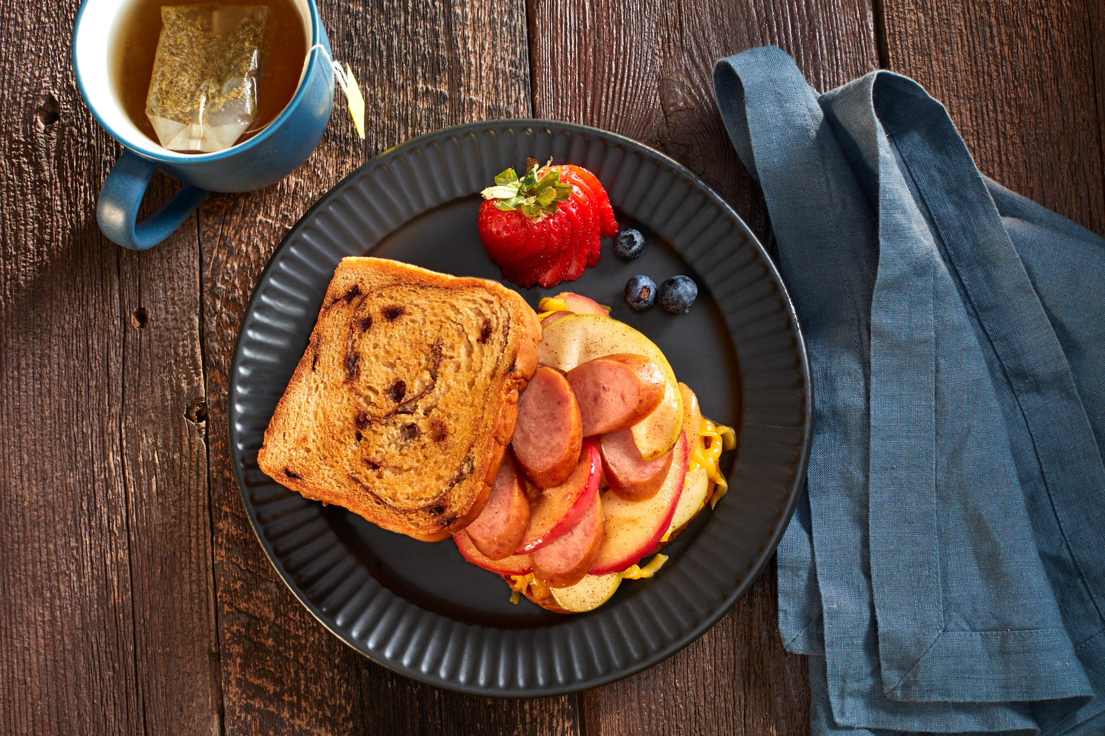 Honey BBQ Sausage Grilled Cheese Johnsonville Foodservice