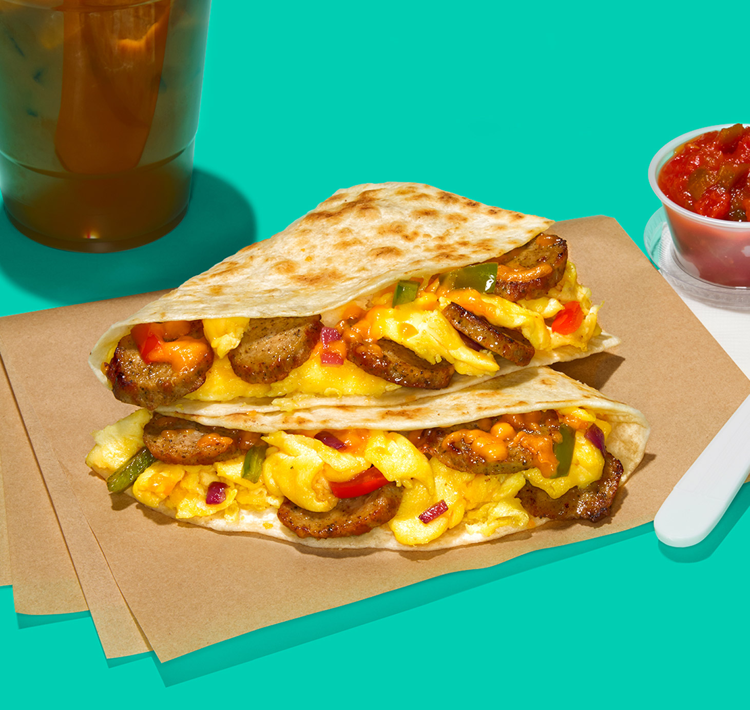 sausagequesadilla Sausage Breakfast Quesadilla